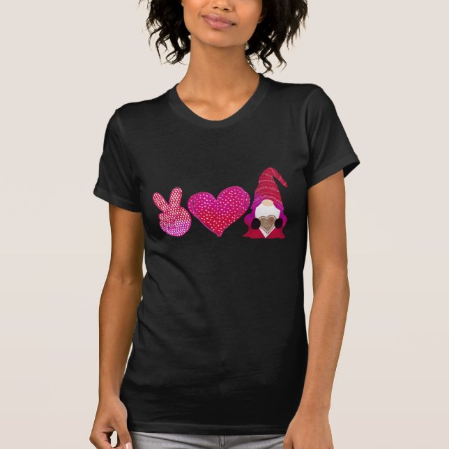 Liebe des Friedens | Valentinstag T-Shirt (Vorderseite)