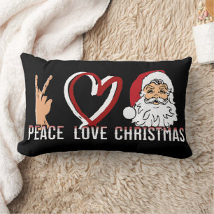 Liebe des Friedens Weihnachten Lendenkissen