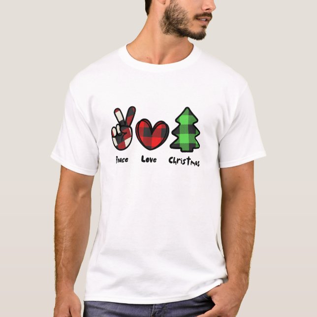 Liebe des Friedens Weihnachten T-Shirt (Vorderseite)