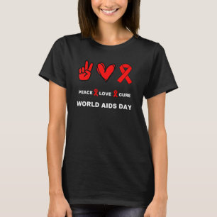 Liebe des Friedens Welt-Aids-Tag Monat November T-Shirt