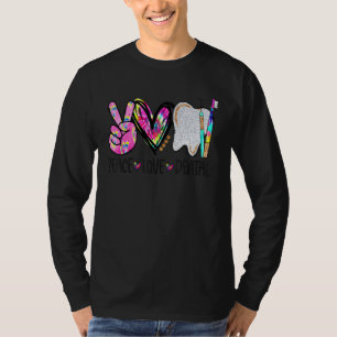 Liebe des Friedens Zahnschmerzen Zahnbürste Zahnbü T-Shirt