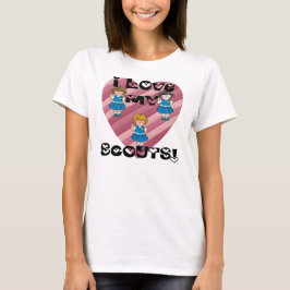 Liebe des Gänseblümchen-I mein Pfadfinder-Herz T-Shirt