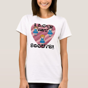 Liebe des Gänseblümchen-I mein Pfadfinder-Herz T-Shirt