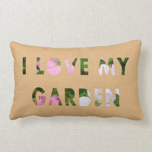 Liebe des Gärtner-I mein Garten-Blumentext Lendenkissen