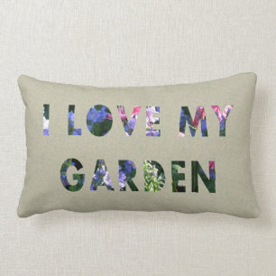 Liebe des Gärtner-I mein Garten-Blumentext Lendenkissen