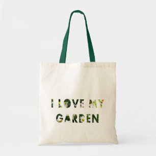 Liebe des Gärtner-I mein Garten-Blumentext Tragetasche