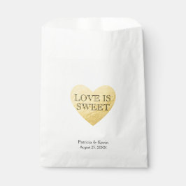 Liebe des Goldenen Herzens ist Sweet personalisier Geschenktütchen