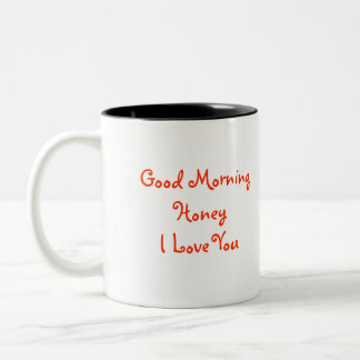 Liebe des gutenmorgen-Honigs I Sie mit Summenvogel Zweifarbige Tasse