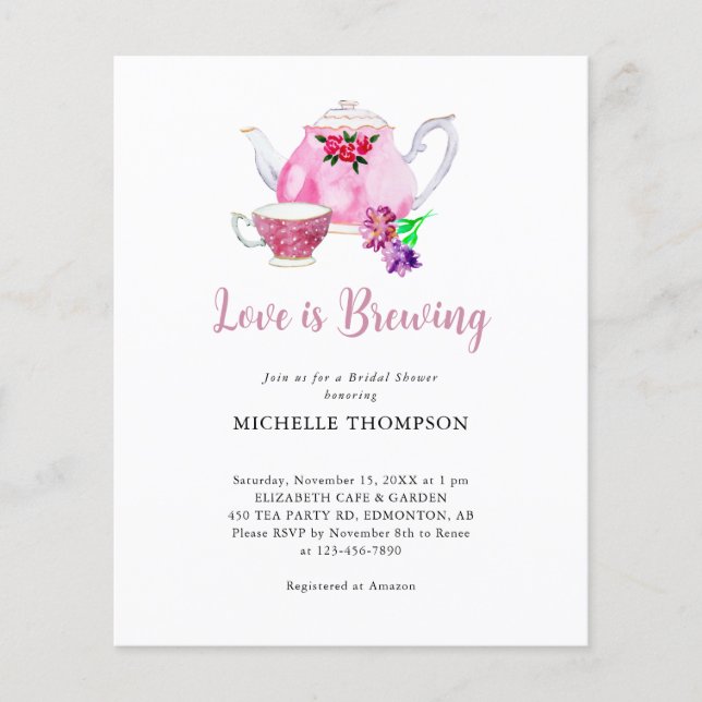 Liebe des Haushalts ist das Brewing Brautparty Tee (Vorderseite)