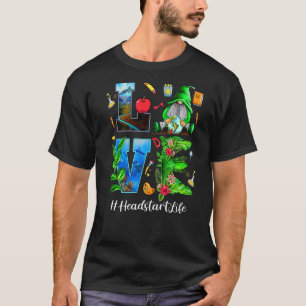 Liebe des Headstart-Lehrers - Gnome des World Eart T-Shirt
