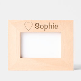 Liebe des Herzens Sophie (Name) Geätzte Rahmen