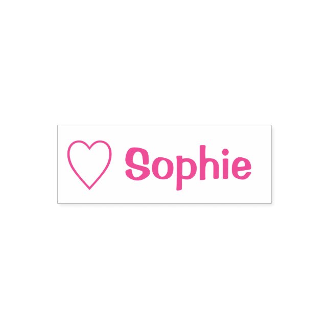 Liebe des Herzens Sophie (Name) Permastempel (Design)