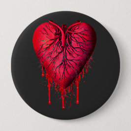 Liebe des Herzens surreale Kunst Button
