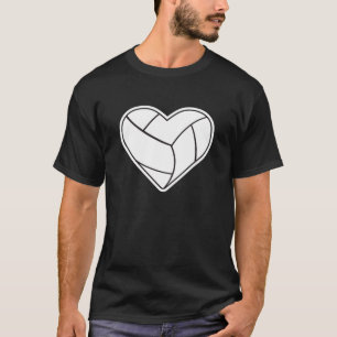 Liebe des Herzens und Live-Volleyball T-Shirt