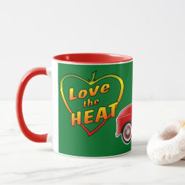Liebe des hitzigen, roten Pfefferwagens Tasse