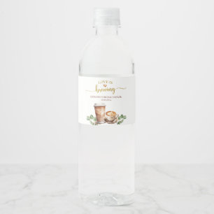 Liebe des Kaffees ist Brautparty-Flasche-Etikett