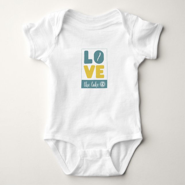 Liebe des Lake Baby  Baby Strampler (Vorderseite)