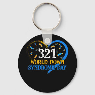 Liebe des Liebe World Down Syndrome Awareness Day Schlüsselanhänger