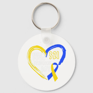 Liebe des Liebe World Down Syndrome Awareness Day Schlüsselanhänger