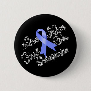 Liebe des Magenkrebses Hoffnung Entschlossenheit Button