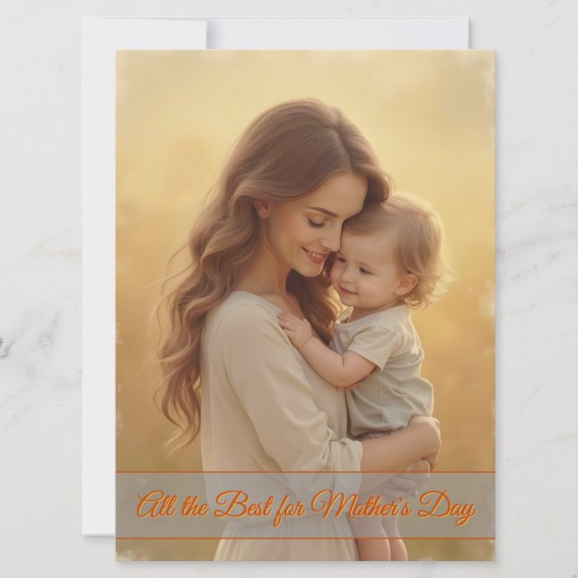 Liebe des Muttertags - Ein Augenblick reiner Freud (Vorderseite)