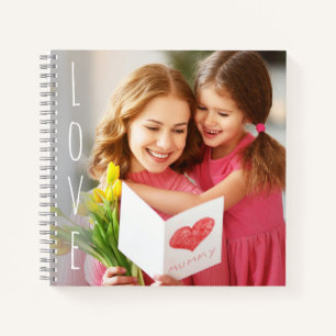 Liebe des Muttertags Foto für Mama Notizbuch
