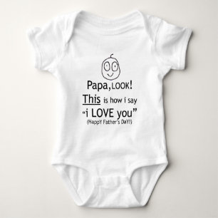 Liebe des Papas I Sie! Baby Strampler