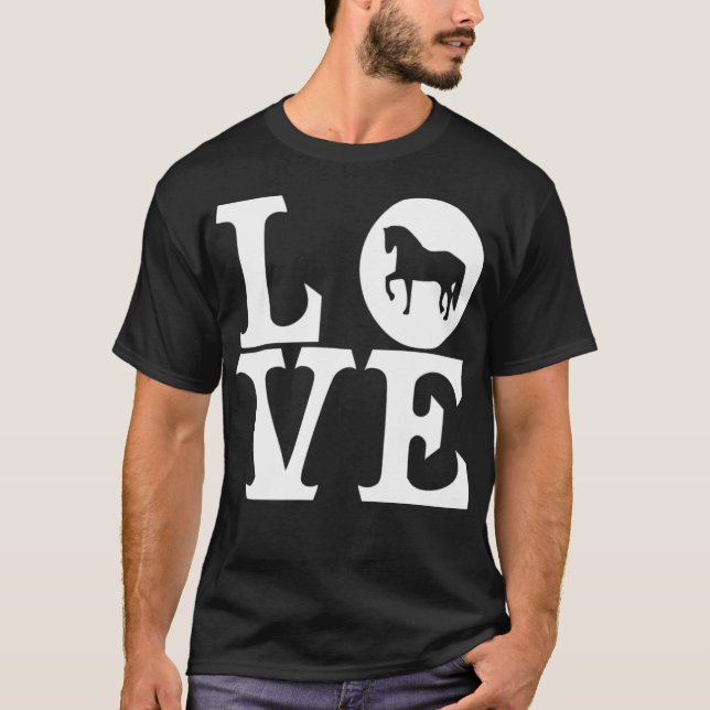 Liebe des Pferdes T-Shirt (Vorderseite)