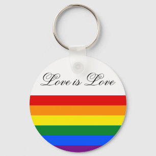 Liebe des Regenbogen-Flaggen-Gay Pride-LGBT ist Schlüsselanhänger