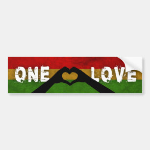 Liebe des Reggae-einer Autoaufkleber
