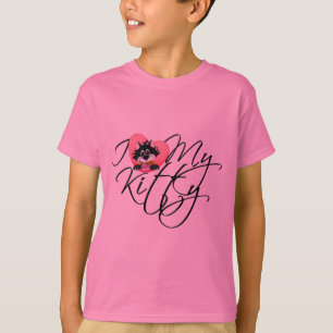 Liebe des Rosa-I meine Kitty-T-Shirts und T-Shirt
