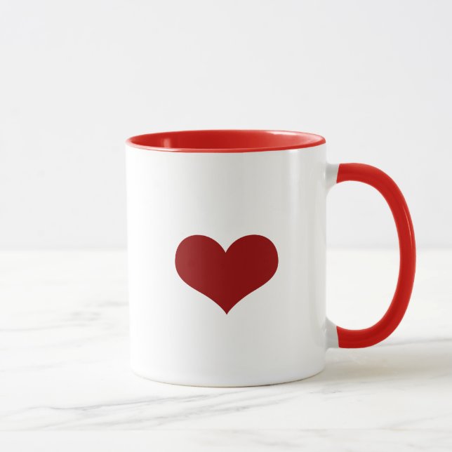 Liebe des roten Herzens Tasse (Rechts)