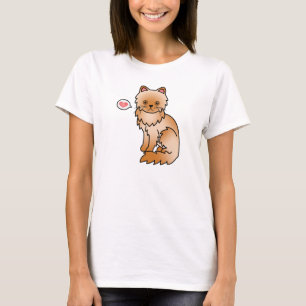 Liebe des Roten Persischen Katzes T-Shirt
