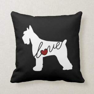 Liebe des Schnauzer-(riesiger Schnauzer) Kissen