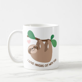 Liebe des Sloth-Becher-I, die heraus mit Ihnen Kaffeetasse