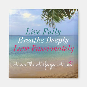 Liebe des Strand-  des Magnet-  das Leben leben Magnet