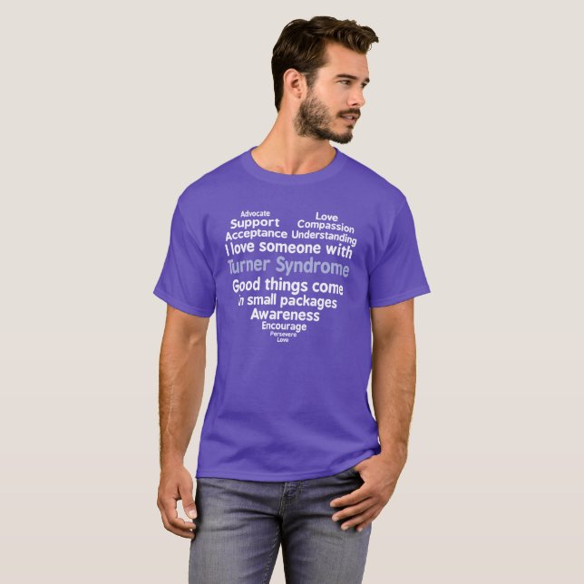 Liebe des Turner-Syndrom-Bewusstseins-I jemand mit T-Shirt (Vorne ganz)