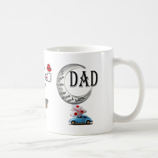 Liebe des Vater-I Sie zum Mond und zur Rückseite - Kaffeetasse