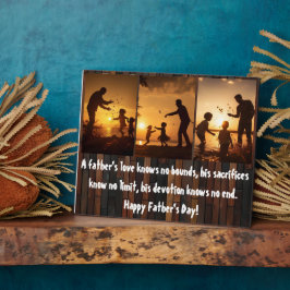 Liebe des Vaters Fotoplatte