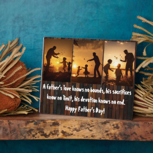 Liebe des Vaters Fotoplatte