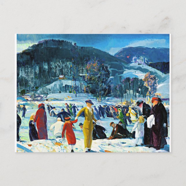 Liebe des Winters, Kunstmalerei, Postkarte (Vorderseite)