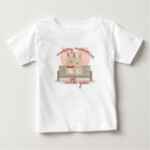 Liebe-Design für Hirsche mit Phrase für Kinder Baby T-shirt