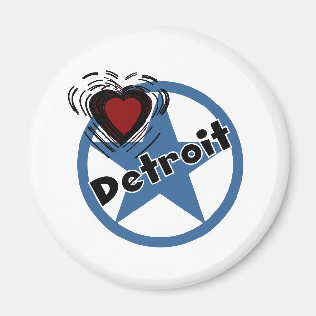 Liebe Detroit Magnet (Vorne)
