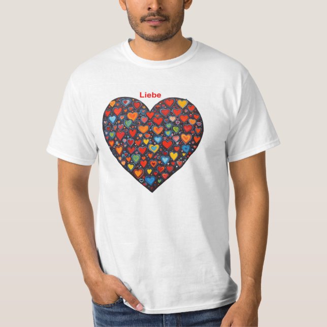 Liebe - Deutsch T-Shirt (Vorderseite)