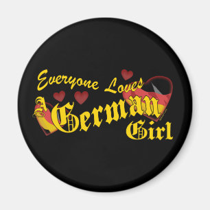 Liebe-deutscher Mädchen-Magnet Magnet