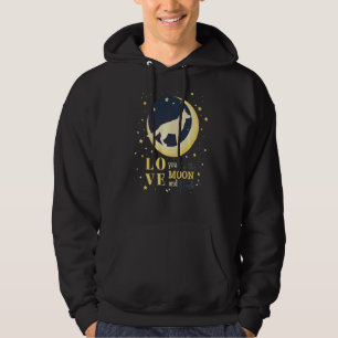Liebe Deutscher Schäferhund Gsd zum Mond Hoodie