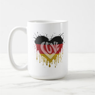 Liebe Deutschland Flagge Kaffeetasse