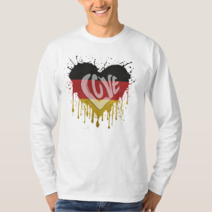 Liebe Deutschland Flagge T-Shirt