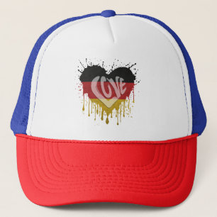 Liebe Deutschland Flagge Truckerkappe