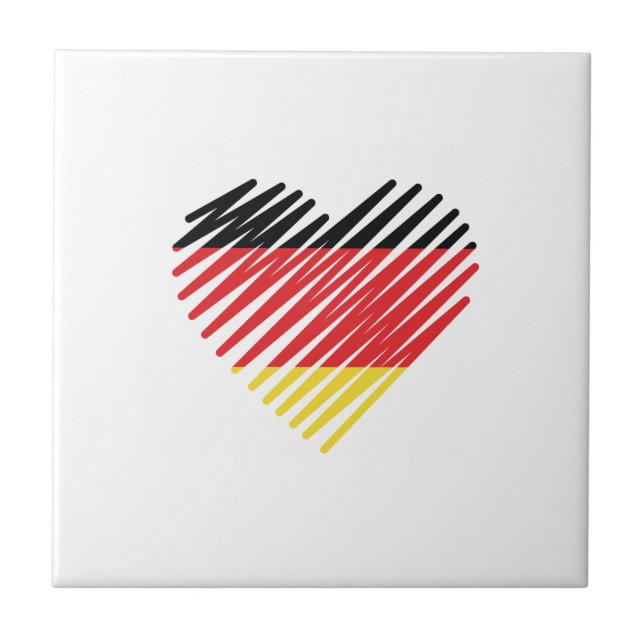 Liebe Deutschland - Stolz Fliese (Vorderseite)